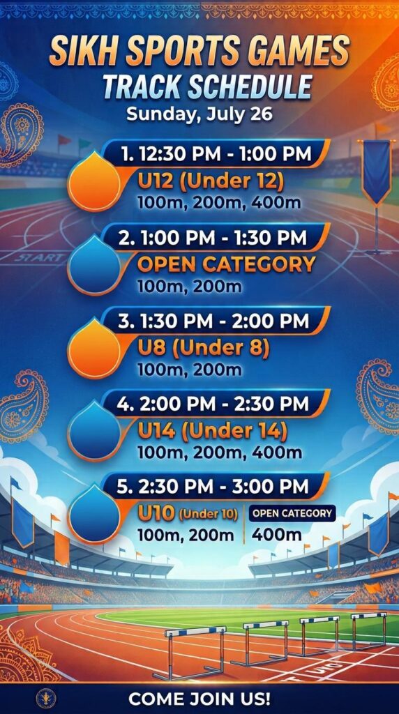 Track Schedule 2026